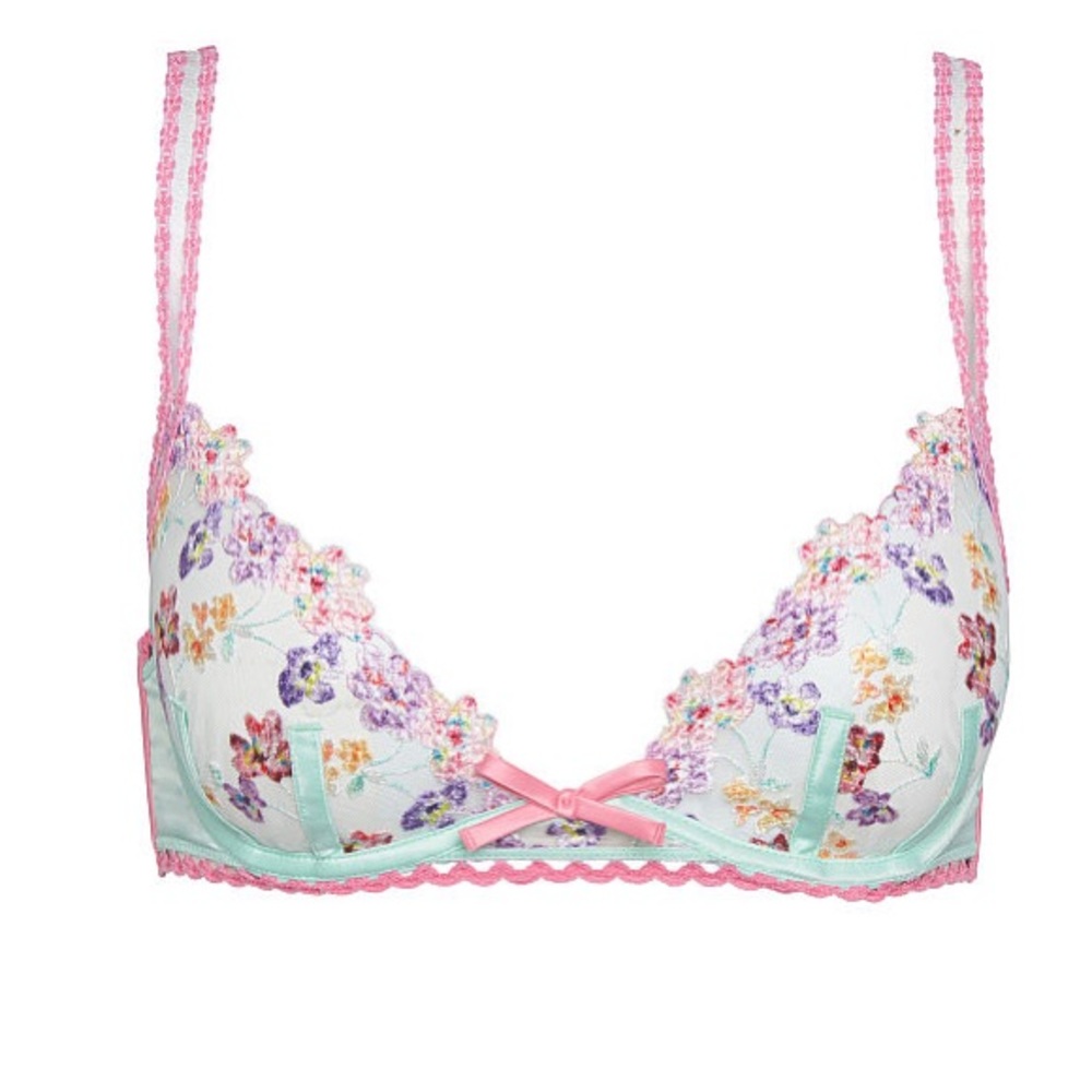 For Love And Lemons Pansy Bouquet Bra & Panty Set - Picture 5 of 8